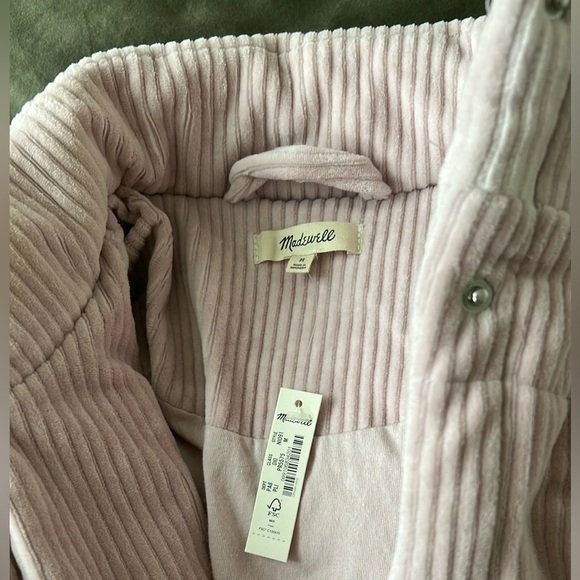 Madewell Light Pink Corduroy Puffer Jacket - Picture 4 of 4